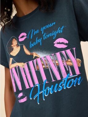 Daydreamer Whitney Houston Your Baby Tonight Tour Tee  Size Small NWT